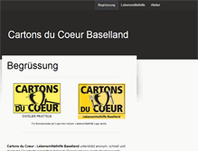 Tablet Screenshot of cartonsducoeur-bl.ch